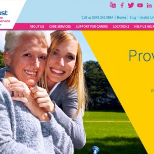 Website design for Carers Trust Cambridgeshire